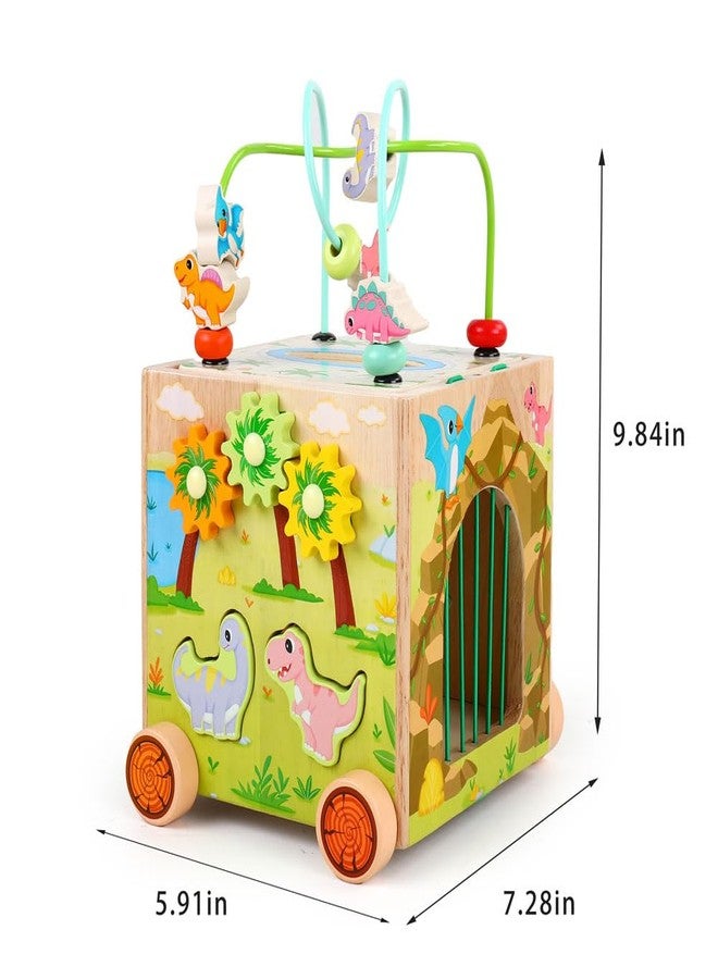 JAUNTY مكعبات أنشطة مونتيسوري من JAUNTY للأطفال الصغار من عمر سنة إلى ثلاث سنوات، صندوق مناديل خشبي حسي للأطفال من عمر سنة واحدة، هدية رائعة للأطفال في عيد ميلادهم الأول - Image 3